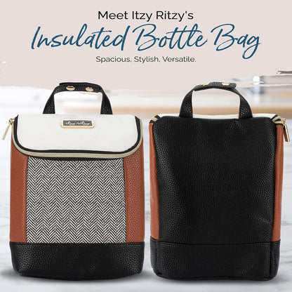 Insulated Bottle Bag, Holds 3 Baby Milk Bottles (Milk & Honey)