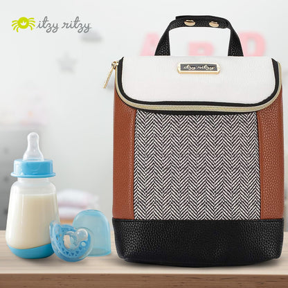 Insulated Bottle Bag, Holds 3 Baby Milk Bottles (Milk & Honey)