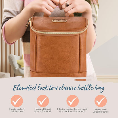 Insulated Bottle Bag, Holds 3 Baby Milk Bottles (Milk & Honey)