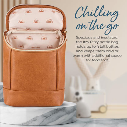 Insulated Bottle Bag, Holds 3 Baby Milk Bottles (Milk & Honey)