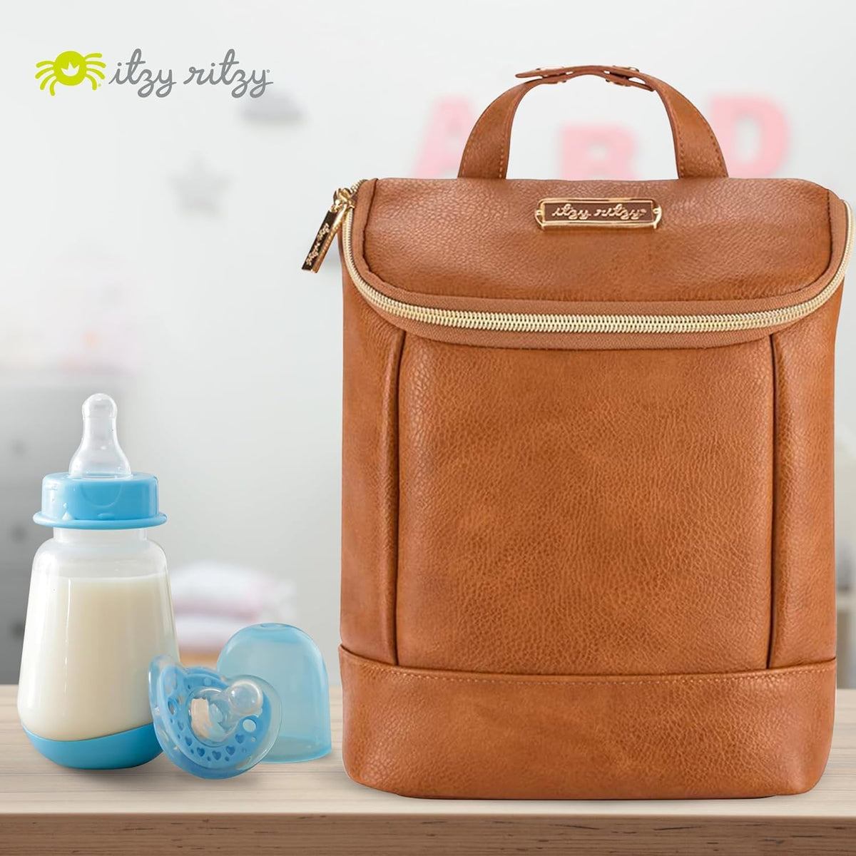 Insulated Bottle Bag, Holds 3 Baby Milk Bottles (Milk & Honey)