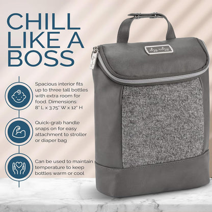 Insulated Bottle Bag, Holds 3 Baby Milk Bottles (Milk & Honey)