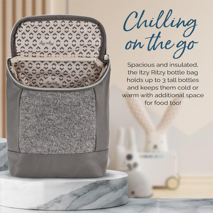 Insulated Bottle Bag, Holds 3 Baby Milk Bottles (Milk & Honey)