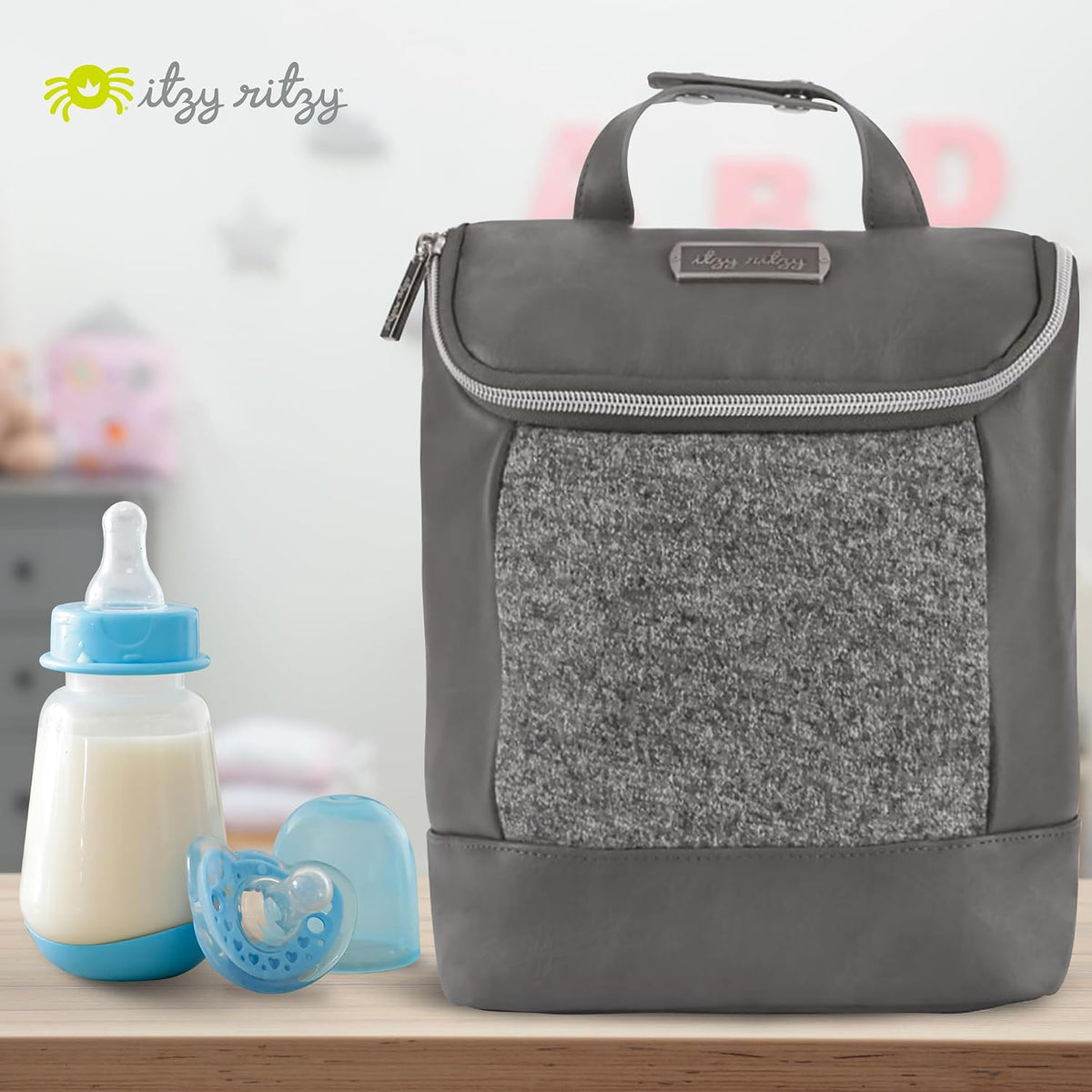 Insulated Bottle Bag, Holds 3 Baby Milk Bottles (Milk & Honey)