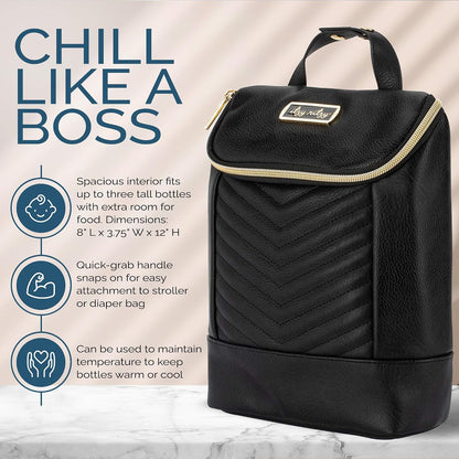 Insulated Bottle Bag, Holds 3 Baby Milk Bottles (Milk & Honey)
