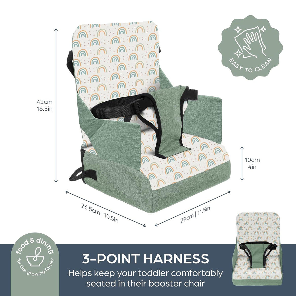 Dining Booster Seat - Portable High Chair for Dining Table
