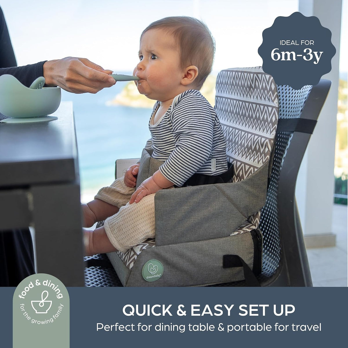 Dining Booster Seat - Portable High Chair for Dining Table