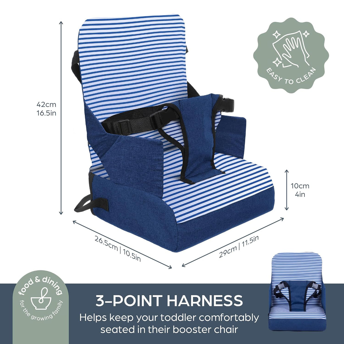 Dining Booster Seat - Portable High Chair for Dining Table