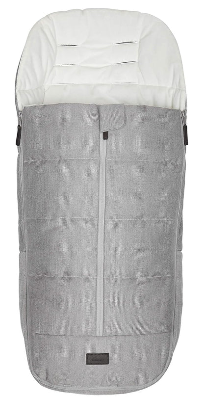 Quantum Classic All Weather Footmuff To Protect Your Baby in Car Seats & Strollers, Light Grey Cube