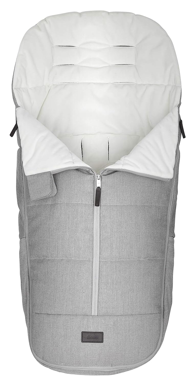 Quantum Classic All Weather Footmuff To Protect Your Baby in Car Seats & Strollers, Light Grey Cube