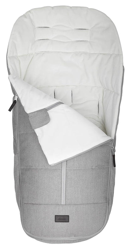 Quantum Classic All Weather Footmuff To Protect Your Baby in Car Seats & Strollers, Light Grey Cube