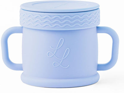 Spill Proof Silicone Toddler Snack Cup, 10 oz - Blue