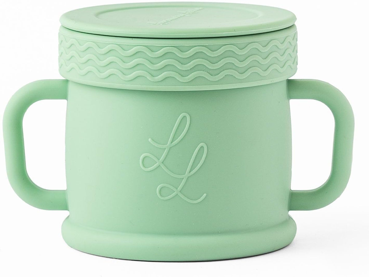Spill Proof Silicone Toddler Snack Cup, 10 oz - Blue