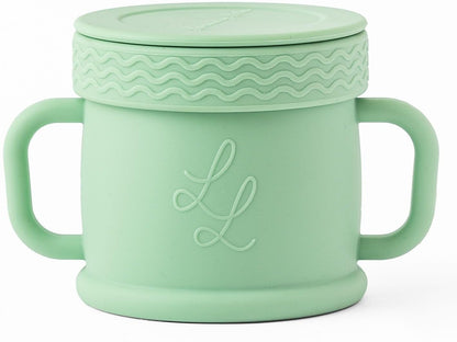 Spill Proof Silicone Toddler Snack Cup, 10 oz - Blue