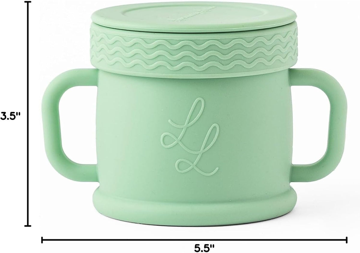 Spill Proof Silicone Toddler Snack Cup, 10 oz - Blue