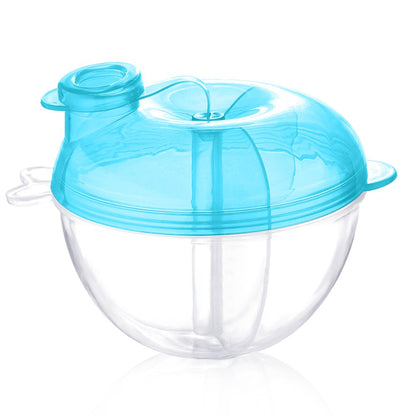 Baby Formula Dispenser for On-the-Go Feedings, Three-Compartment Non-Spill Formula Container to Go, Snack Milk Powder Dispenser for Traveling with Infant Toddler, Green, 2 Pack