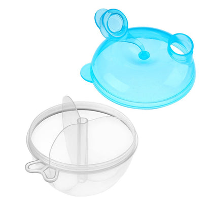 Baby Formula Dispenser for On-the-Go Feedings, Three-Compartment Non-Spill Formula Container to Go, Snack Milk Powder Dispenser for Traveling with Infant Toddler, Green, 2 Pack