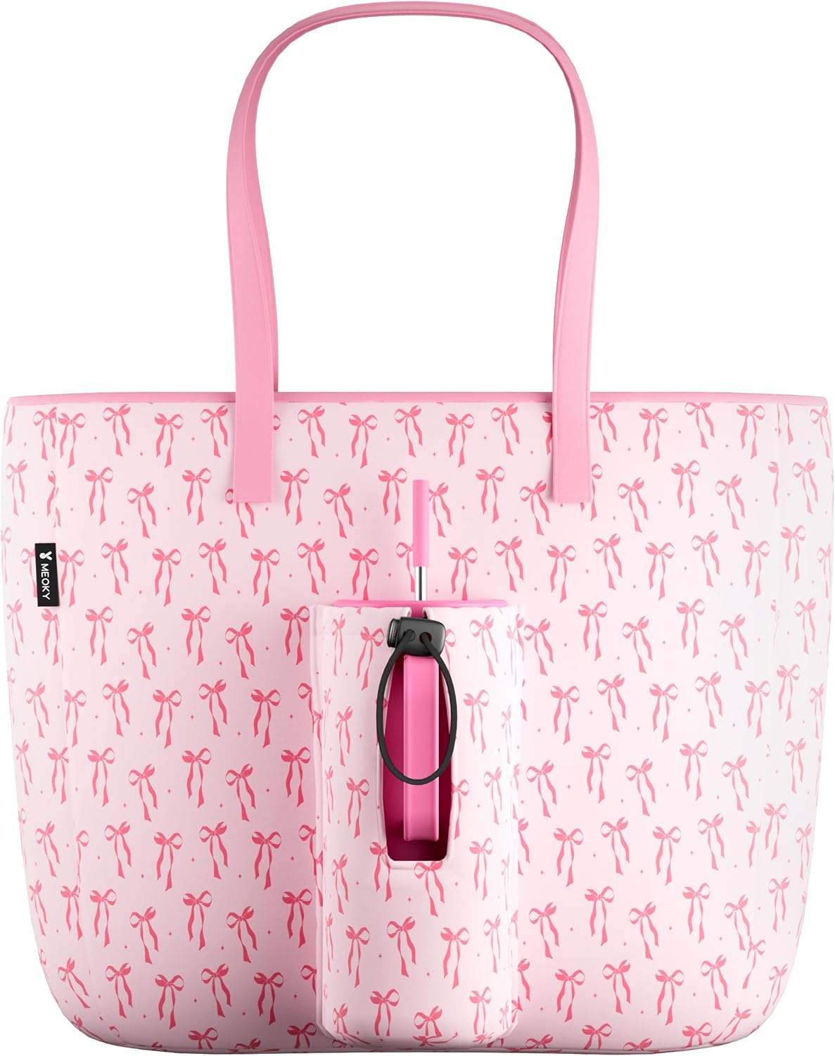15L Womens Utility Tote Bag with Zipper for 40 oz Tumbler with Handle | Water Bottle Carrier Holder for Ladies Girls, 40 oz Tumbler Accessories for Travel Sports Gym Work Yoga, Straw Storage