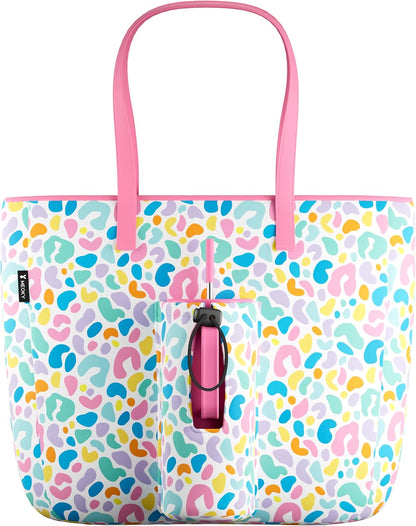 15L Womens Utility Tote Bag with Zipper for 40 oz Tumbler with Handle | Water Bottle Carrier Holder for Ladies Girls, 40 oz Tumbler Accessories for Travel Sports Gym Work Yoga, Straw Storage