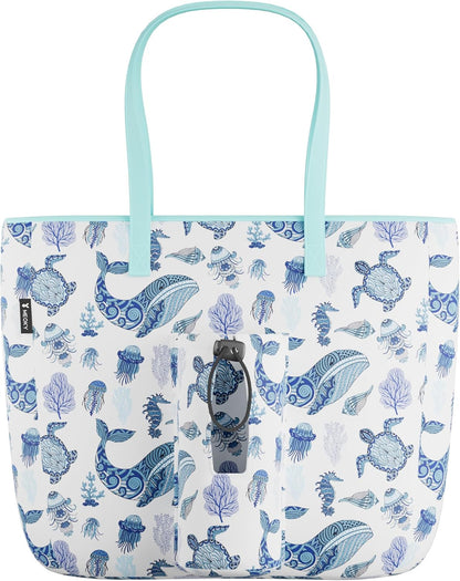 15L Womens Utility Tote Bag with Zipper for 40 oz Tumbler with Handle | Water Bottle Carrier Holder for Ladies Girls, 40 oz Tumbler Accessories for Travel Sports Gym Work Yoga, Straw Storage
