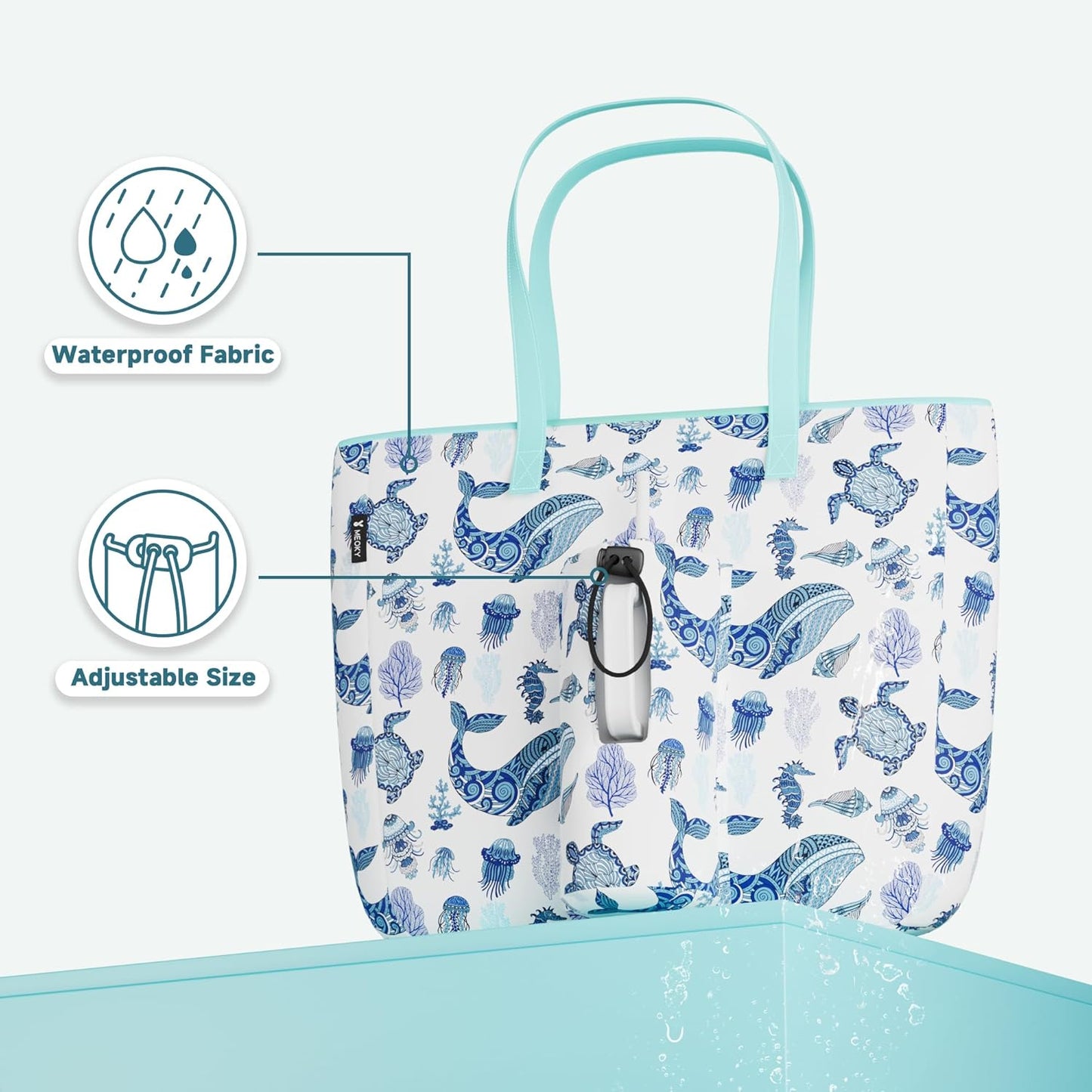 15L Womens Utility Tote Bag with Zipper for 40 oz Tumbler with Handle | Water Bottle Carrier Holder for Ladies Girls, 40 oz Tumbler Accessories for Travel Sports Gym Work Yoga, Straw Storage