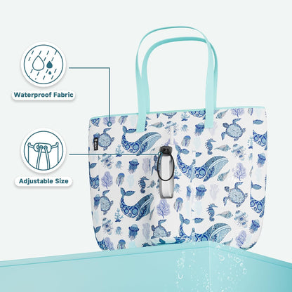15L Womens Utility Tote Bag with Zipper for 40 oz Tumbler with Handle | Water Bottle Carrier Holder for Ladies Girls, 40 oz Tumbler Accessories for Travel Sports Gym Work Yoga, Straw Storage