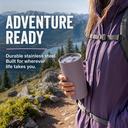 StreamSip 17oz Insulated Stainless Steel Tumbler, Double Wall Vacuum Sweat-Free Travel Coffee Cup with Slide Sip Lid, BPA-Free Reusable Coffee Mug (Teal)