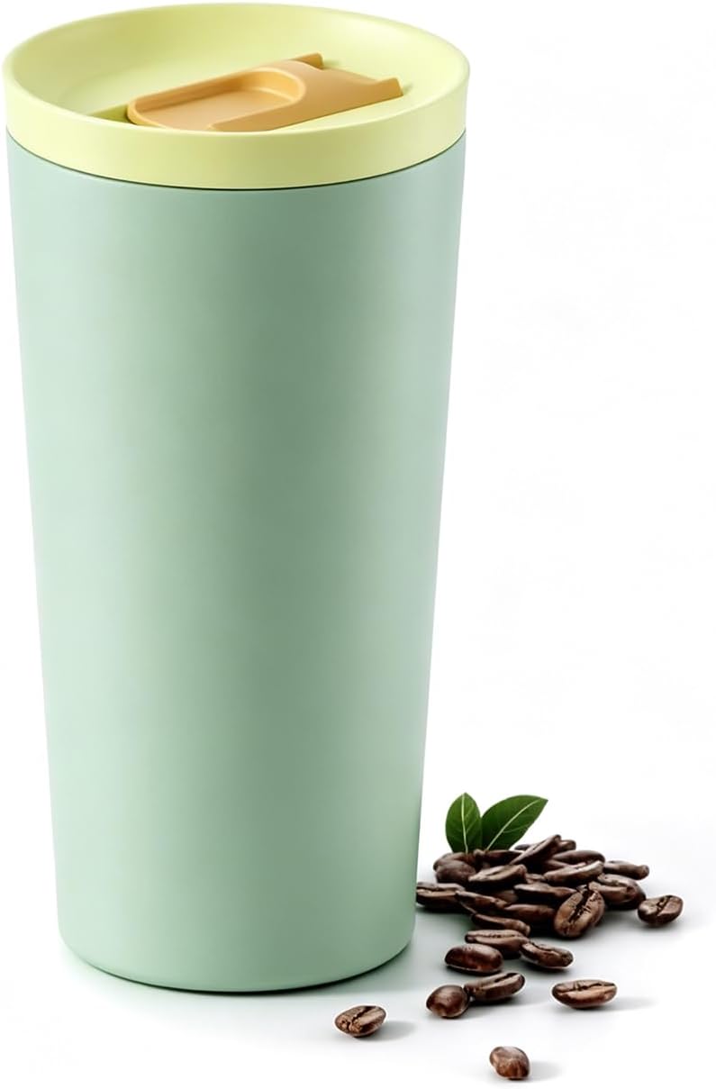 StreamSip 17oz Insulated Stainless Steel Tumbler, Double Wall Vacuum Sweat-Free Travel Coffee Cup with Slide Sip Lid, BPA-Free Reusable Coffee Mug (Teal)