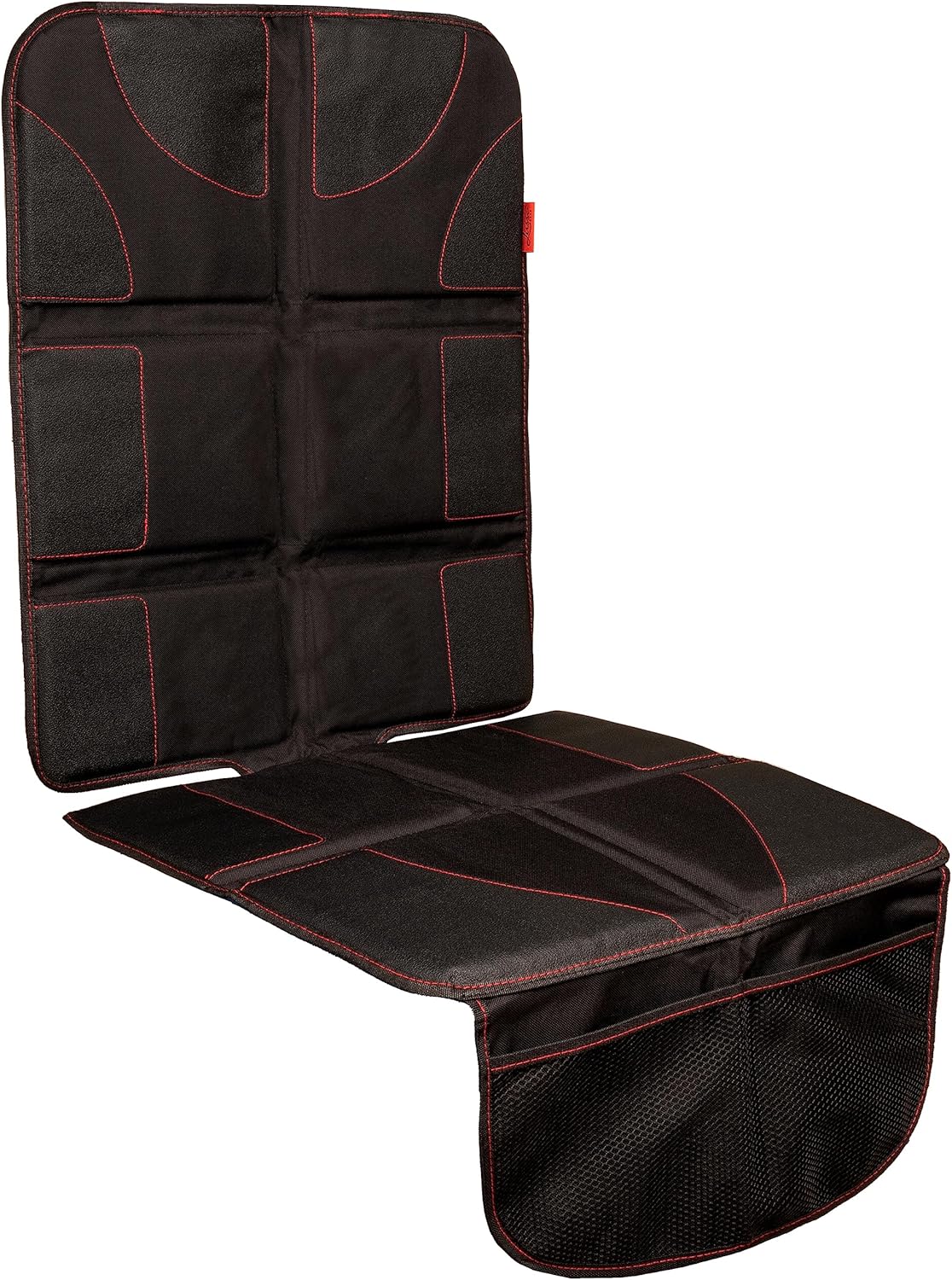 Car Seat Cover & Protector - Waterproof Non-Slip Protector - Mesh Pocket Organizer - Universal Fit for Convertible & Toddler Car Seats, Black