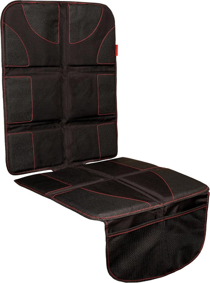 Car Seat Cover & Protector - Waterproof Non-Slip Protector - Mesh Pocket Organizer - Universal Fit for Convertible & Toddler Car Seats, Black