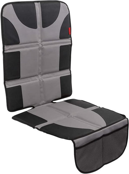 Car Seat Cover & Protector - Waterproof Non-Slip Protector - Mesh Pocket Organizer - Universal Fit for Convertible & Toddler Car Seats, Black