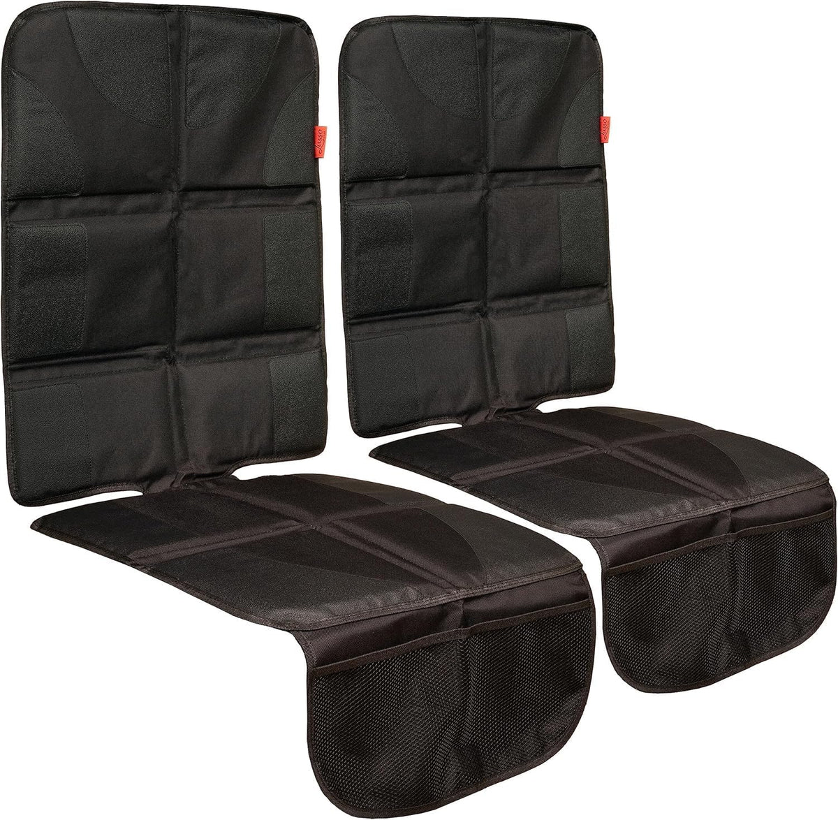 Car Seat Cover & Protector - Waterproof Non-Slip Protector - Mesh Pocket Organizer - Universal Fit for Convertible & Toddler Car Seats, Black
