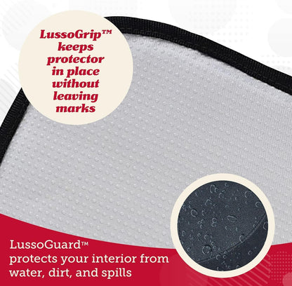 Car Seat Cover & Protector - Waterproof Non-Slip Protector - Mesh Pocket Organizer - Universal Fit for Convertible & Toddler Car Seats, Black