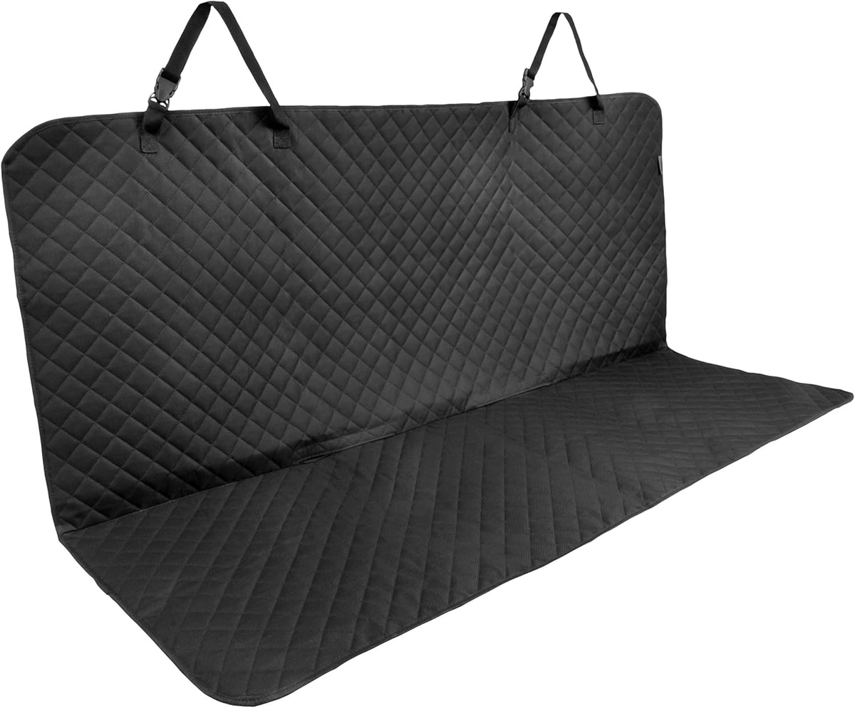 Car Seat Cover & Protector - Waterproof Non-Slip Protector - Mesh Pocket Organizer - Universal Fit for Convertible & Toddler Car Seats, Black