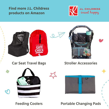 J.L. Childress Gate Check Travel Bag for Umbrella Strollers, Red