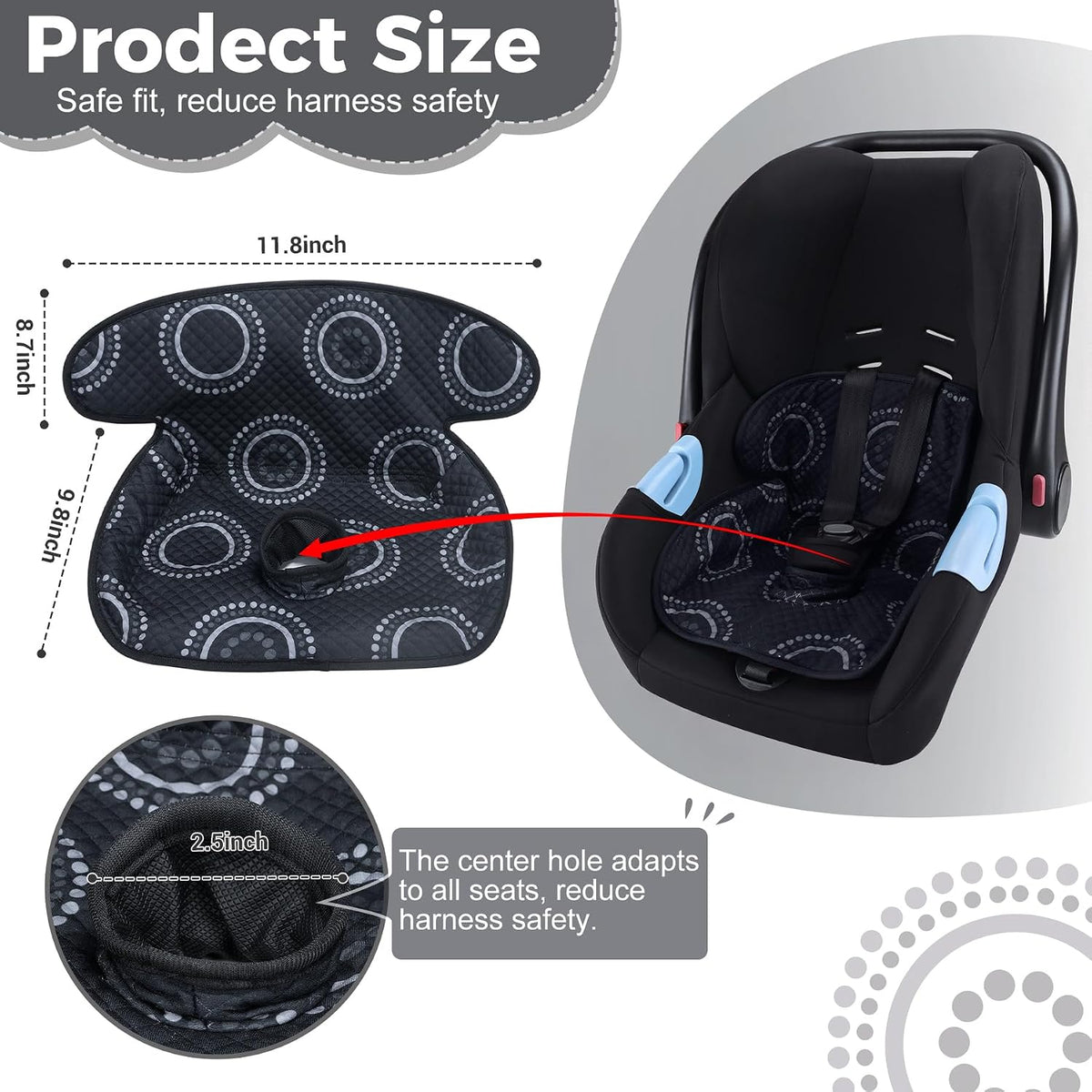 Car Seat Protector for Potty Training, Waterproof Car Seat Liner