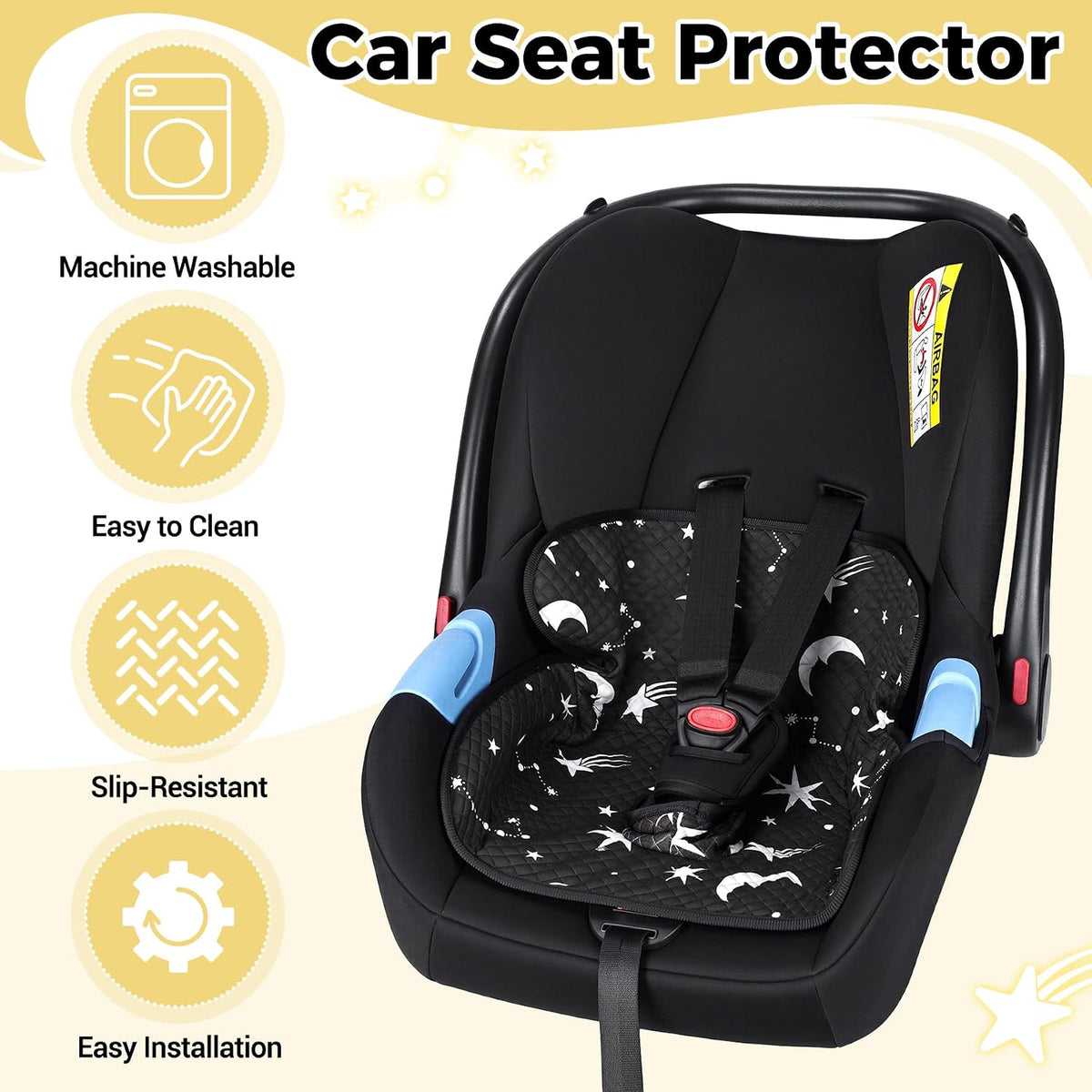Car Seat Protector for Potty Training, Waterproof Car Seat Liner