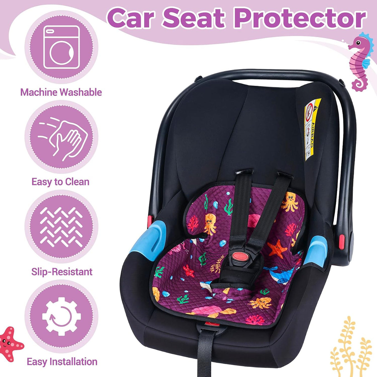 Car Seat Protector for Potty Training, Waterproof Car Seat Liner