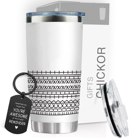 20 oz Insulated Tumbler - Hidden Message Coffee Mug 20oz- Funny Work Coffee Cup for Adults - Sarcastic Gag Gift for White Elephant, Coworkers & Friends, Family - FtS Travel Mug