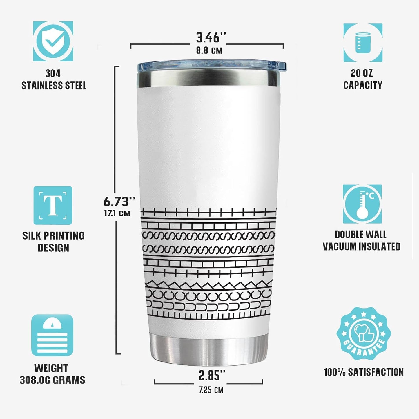 20 oz Insulated Tumbler - Hidden Message Coffee Mug 20oz- Funny Work Coffee Cup for Adults - Sarcastic Gag Gift for White Elephant, Coworkers & Friends, Family - FtS Travel Mug