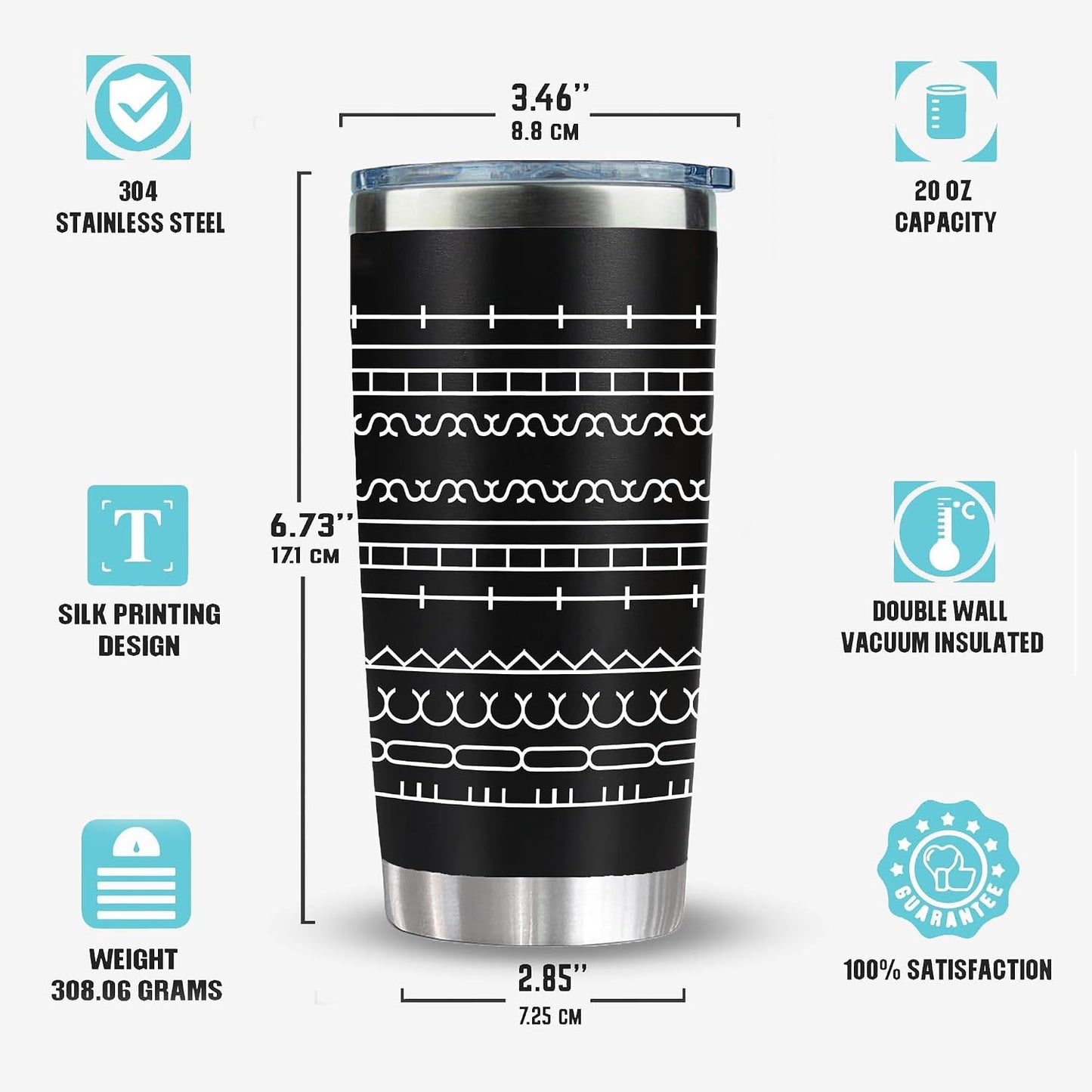 20 oz Insulated Tumbler - Hidden Message Coffee Mug 20oz- Funny Work Coffee Cup for Adults - Sarcastic Gag Gift for White Elephant, Coworkers & Friends, Family - FtS Travel Mug