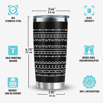 20 oz Insulated Tumbler - Hidden Message Coffee Mug 20oz- Funny Work Coffee Cup for Adults - Sarcastic Gag Gift for White Elephant, Coworkers & Friends, Family - FtS Travel Mug