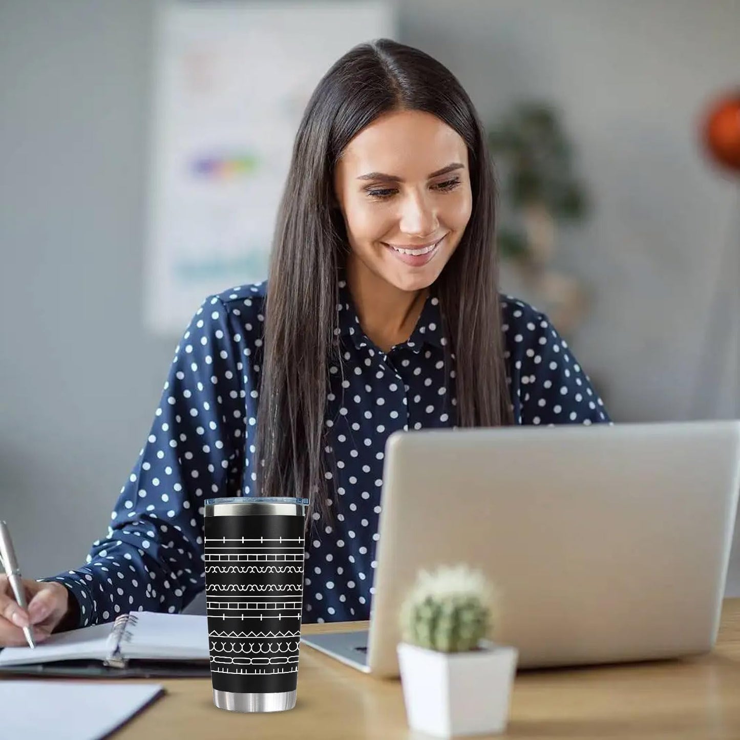 20 oz Insulated Tumbler - Hidden Message Coffee Mug 20oz- Funny Work Coffee Cup for Adults - Sarcastic Gag Gift for White Elephant, Coworkers & Friends, Family - FtS Travel Mug