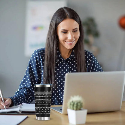 20 oz Insulated Tumbler - Hidden Message Coffee Mug 20oz- Funny Work Coffee Cup for Adults - Sarcastic Gag Gift for White Elephant, Coworkers & Friends, Family - FtS Travel Mug
