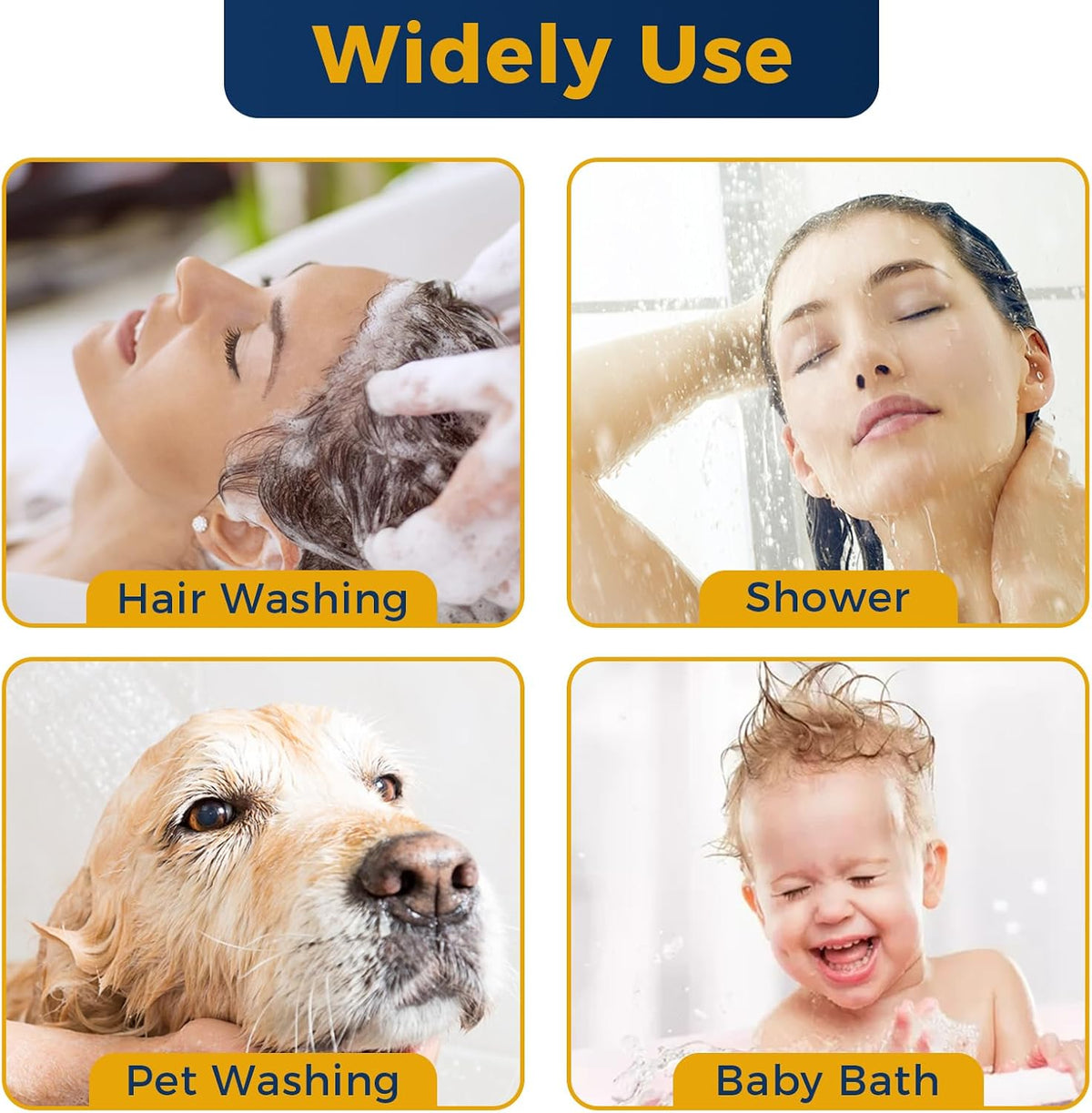 Filter Dog Shower-Attachment for Bathtub-Faucet - ON/OFF Shower Head Attaches to Tub Spout, Pet Wash Hose Sink Sprayer (5 Adapters), Bathroom Kitchen Tap Extension for Hair Washing & Baby Bath