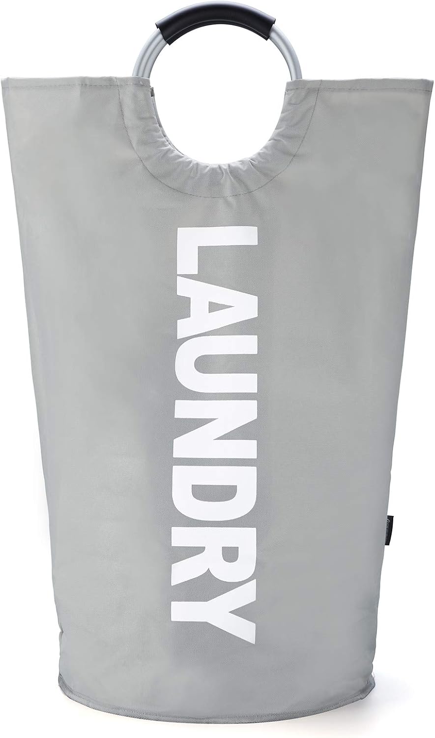 90L Light Laundry Basket (13 Colors), Waterproof Laundry Hamper, Laundry Bag with Padded Handles, Clothes Hamper, Collapsible Laundry Basket Easy Storage