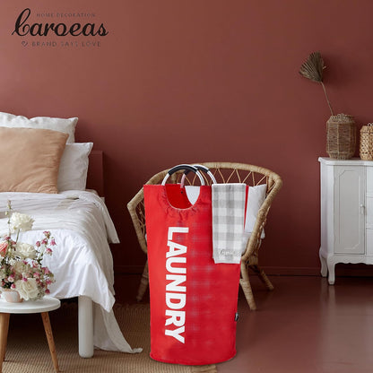 90L Light Laundry Basket (13 Colors), Waterproof Laundry Hamper, Laundry Bag with Padded Handles, Clothes Hamper, Collapsible Laundry Basket Easy Storage