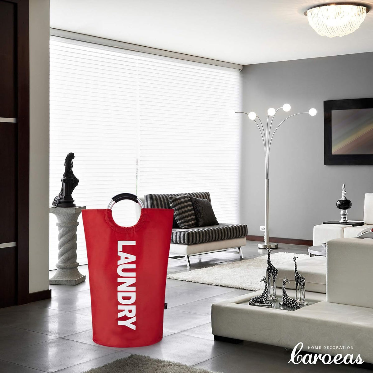 90L Light Laundry Basket (13 Colors), Waterproof Laundry Hamper, Laundry Bag with Padded Handles, Clothes Hamper, Collapsible Laundry Basket Easy Storage