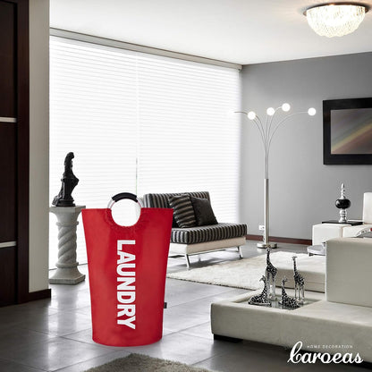 90L Light Laundry Basket (13 Colors), Waterproof Laundry Hamper, Laundry Bag with Padded Handles, Clothes Hamper, Collapsible Laundry Basket Easy Storage