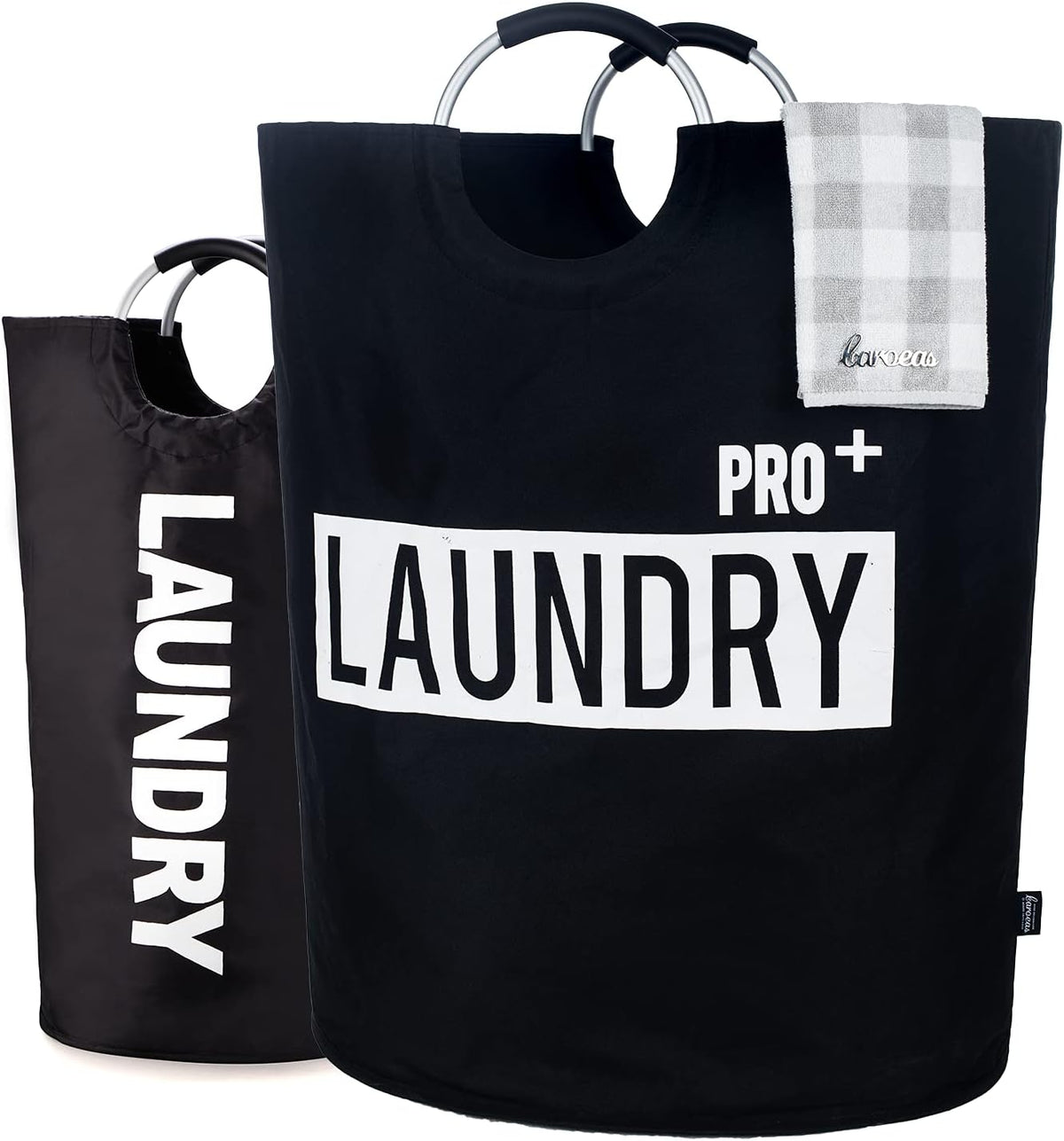 90L Light Laundry Basket (13 Colors), Waterproof Laundry Hamper, Laundry Bag with Padded Handles, Clothes Hamper, Collapsible Laundry Basket Easy Storage